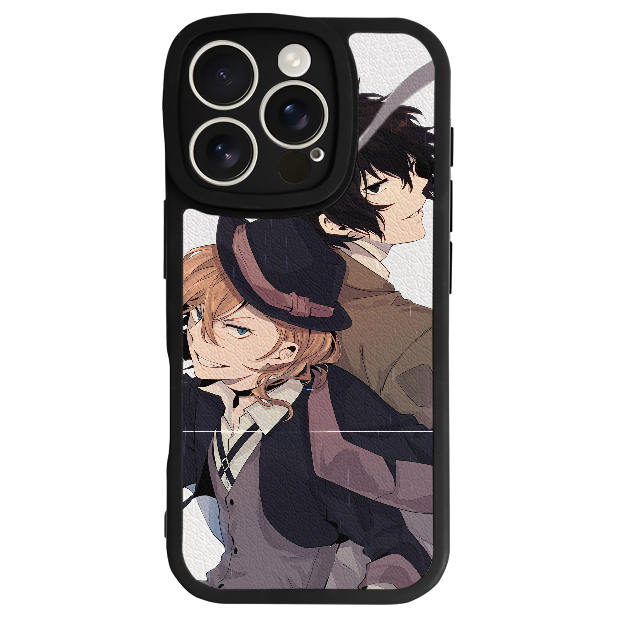 （画像用） 文豪ストレイドッグス Bungo Stray Dogs 【iPhone 16シリーズ対応】シリコンスマホケース（レザー調） 材質：シリコン